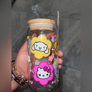 Sanrio Characters Libbey Beer Can Glass Cup